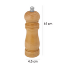 Moedor de Sal e Pimenta Pequeno | Madeira Natural - Della Casa