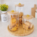 Kit 3 Porta Mantimentos Cristal