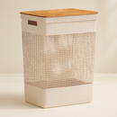 Cesto Roupa Suja 49L | Tampa Bambu