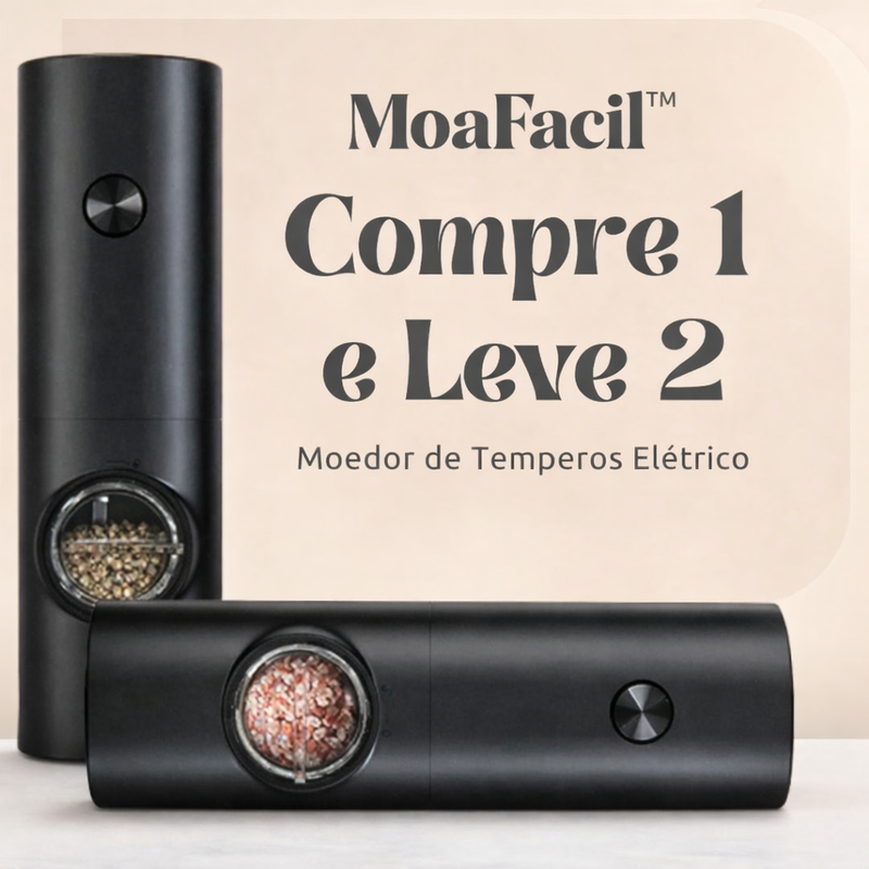 Moedor Elétrico de Temperos | Automático com Ajuste de Moagem - Della Casa