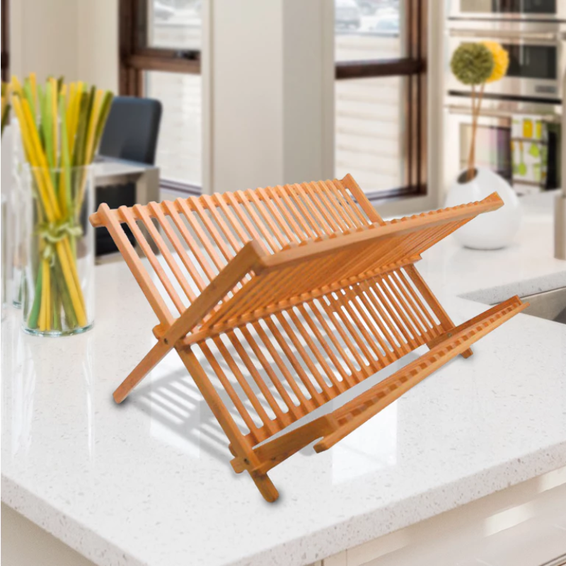 Escorredor de Pratos de Bambu | Della  Casa