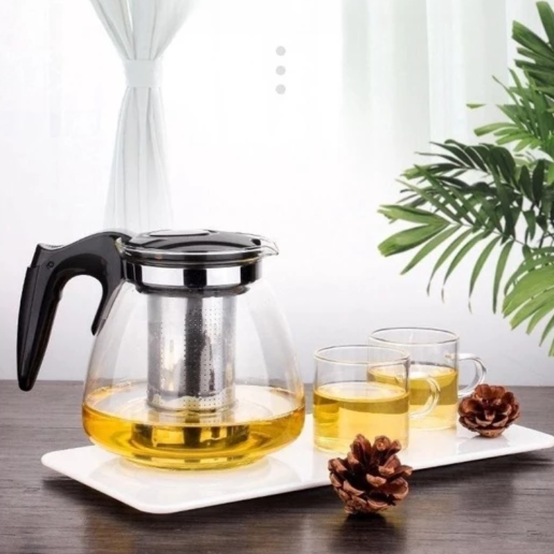 Bule de Vidro 900ml com Infusor Inox | Della Casa