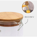 Jarra de Vidro 1.2L com Tampa de Bambu | Della Casa