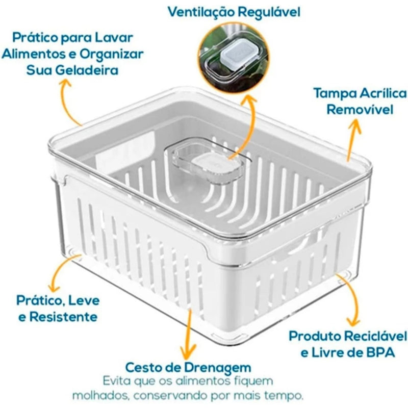 Potes Organizadores Geladeira | DellaCasa