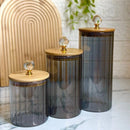 Kit 3 Porta Mantimentos Cristal