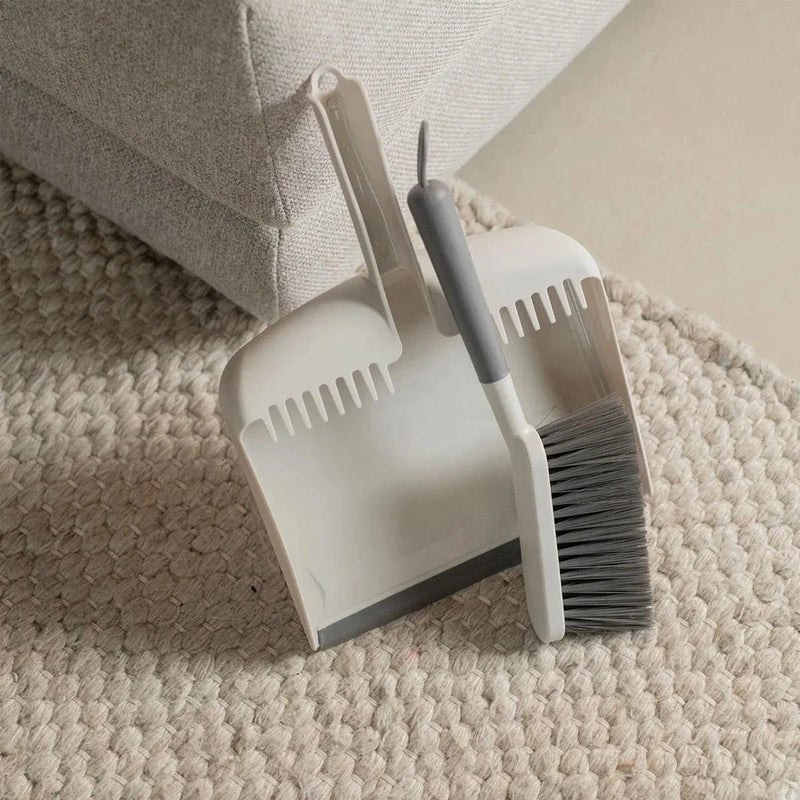 Pá e Escova Flow Bege