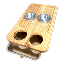 Tábua de Churrasco | Madeira Premium com Potes - Della Casa